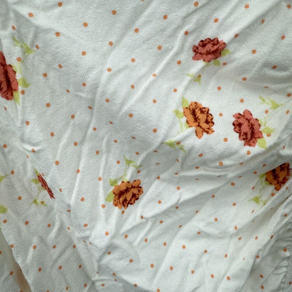Free People Celia Mini Dress long sleeves Polka dot Floral print Size XL NWT - Picture 7 of 12